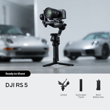 DJI RS 5 – profesionalus gimbal stabilizatorius kameroms