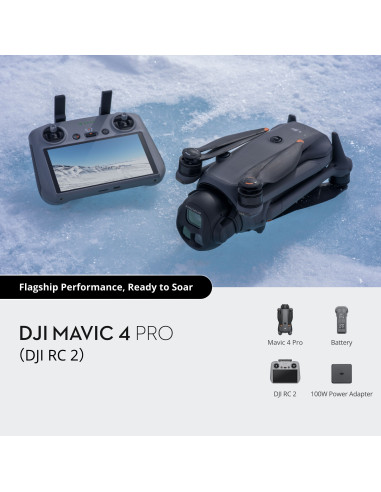 Dronas DJI Mavic 4 Pro su DJI RC2 – 6K HDR, 100MP Hasselblad kamera