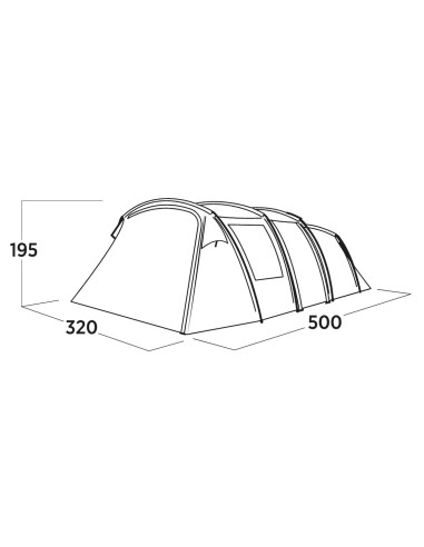 Easy Camp Family tent | Hamra 5 | 5 person(s) | Blue