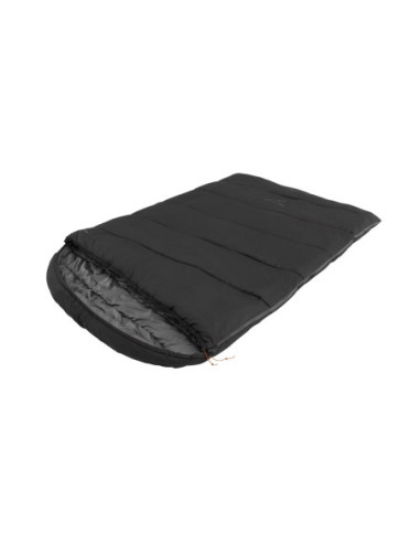 Easy Camp Raven Square Double 5 C | Sleeping Bag | 220 x 150 cm | Temperature -9 to 10 C | Two-way open-end, L-shaped, autolock