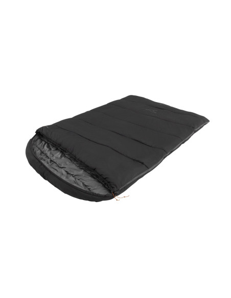 Easy Camp Raven Square Double 5 C | Sleeping Bag | 220 x 150 cm | Temperature -9 to 10 C | Two-way open-end, L-shaped, autolock