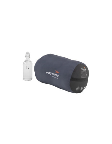 Easy Camp Raven Square Double 5 C | Sleeping Bag | 220 x 150 cm | Temperature -9 to 10 C | Two-way open-end, L-shaped, autolock