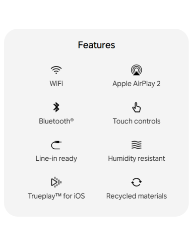 Kolonėlė Sonos Era 100 SL Juoda (Wi-Fi, Bluetooth, AirPlay 2, be mikrofono)