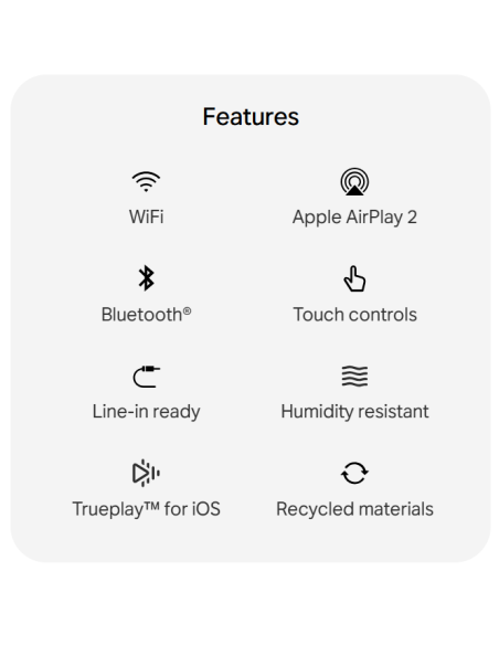 Kolonėlė Sonos Era 100 SL Juoda (Wi-Fi, Bluetooth, AirPlay 2, be mikrofono)