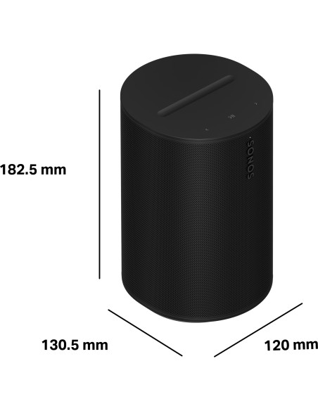Kolonėlė Sonos Era 100 SL Juoda (Wi-Fi, Bluetooth, AirPlay 2, be mikrofono)