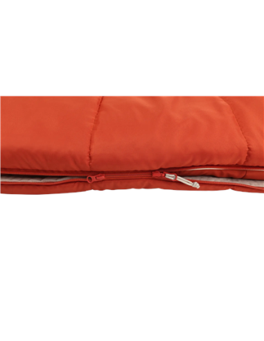 Outwell Contour Lux | Sleeping Bag | 220 x 85 cm | 2-way L-shape open-end with auto lock