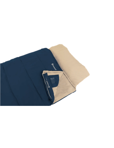 Outwell Contour Lux | Sleeping Bag | 220 x 85 cm | 2-way L-shape open-end with auto lock