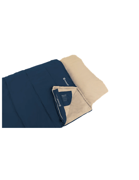 Outwell Contour Lux | Sleeping Bag | 220 x 85 cm | 2-way L-shape open-end with auto lock