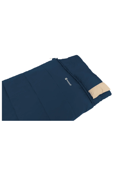 Outwell Contour Lux | Sleeping Bag | 220 x 85 cm | 2-way L-shape open-end with auto lock