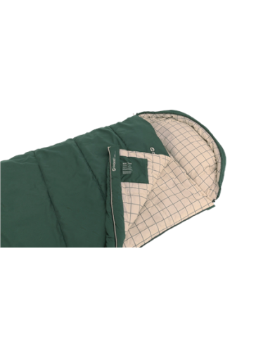 Outwell Camper Prime | Sleeping Bag | 235 x 90 cm | 2-way L-shape open-end with auto lock