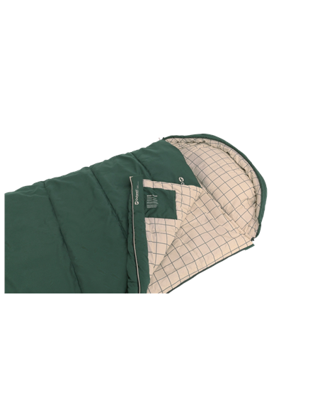 Outwell Camper Prime | Sleeping Bag | 235 x 90 cm | 2-way L-shape open-end with auto lock