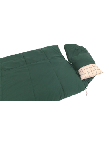 Outwell Camper Prime | Sleeping Bag | 235 x 90 cm | 2-way L-shape open-end with auto lock