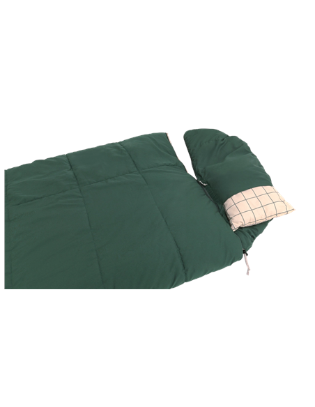 Outwell Camper Prime | Sleeping Bag | 235 x 90 cm | 2-way L-shape open-end with auto lock
