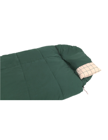 Outwell Camper Prime | Sleeping Bag | 235 x 90 cm | 2-way L-shape open-end with auto lock