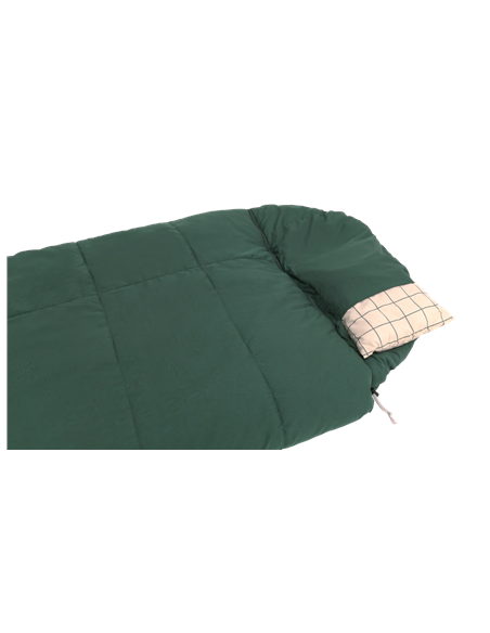 Outwell Camper Prime | Sleeping Bag | 235 x 90 cm | 2-way L-shape open-end with auto lock