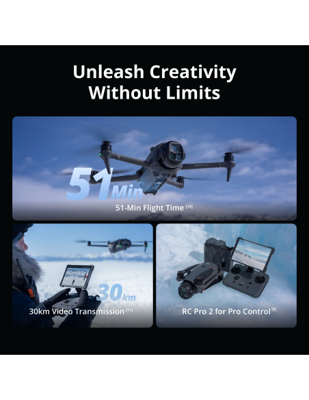 Dronas DJI Mavic 4 Pro Fly More Combo su DJI RC 2 valdymo pultu, CP.MA.00000848