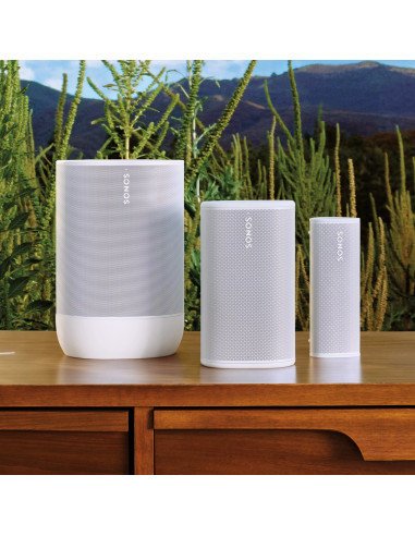 Sonos Play nešiojama Wi-Fi ir Bluetooth kolonėlė, balta