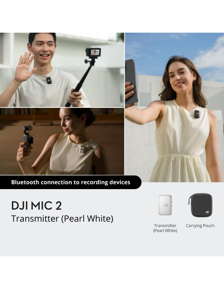 CAMERA ACC MIC 2 TRANSMITTER/P. WHITE CP.RN.00000329 DJI