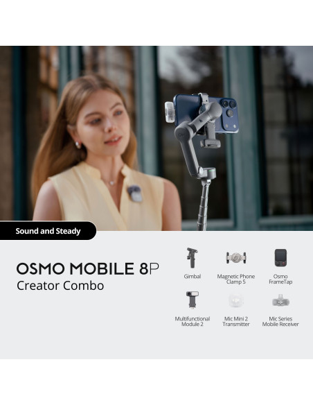 Stabilizatorius telefonui DJI Osmo Mobile 8P Creator Combo CP.OS.00000575