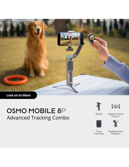 Stabilizatorius telefonui DJI Osmo Mobile 8P Advanced Tracking Combo CP.OS.00000564