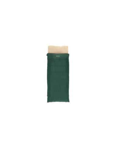 Outwell Contour Prime Green | Sleeping Bag | 220 x 85 cm | -13 to 16 C | Right Zipper