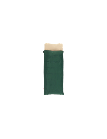 Outwell Contour Prime Green | Sleeping Bag | 220 x 85 cm | -13 to 16 C | Right Zipper