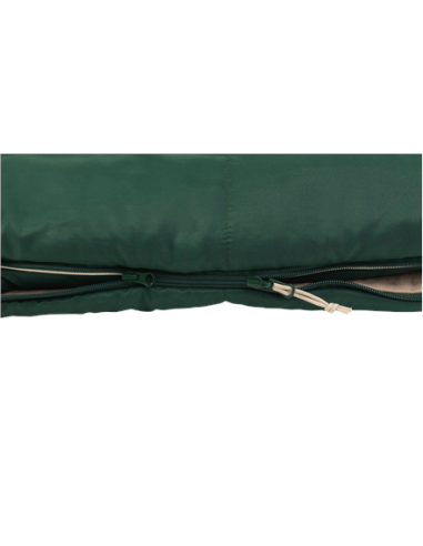 Outwell Contour Prime Green | Sleeping Bag | 220 x 85 cm | -13 to 16 C | Right Zipper