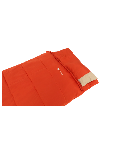 Outwell Contour Lux Red | Sleeping Bag | 220 x 85 cm | -19 to 15 C | Right Zipper