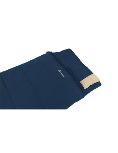 Outwell Contour Lux Deep Blue | Sleeping Bag | 220 x 85 cm | -19 to 15 C | Right Zipper