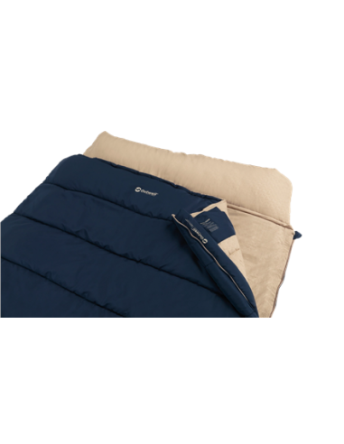 Outwell Contour Lux Deep Blue | Sleeping Bag | 220 x 145 cm | -22 to 12 C | Both Side Zipper