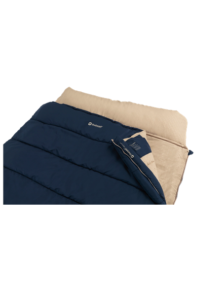 Outwell Contour Lux Deep Blue | Sleeping Bag | 220 x 145 cm | -22 to 12 C | Both Side Zipper
