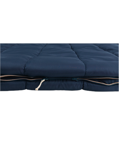Outwell Contour Lux Deep Blue | Sleeping Bag | 220 x 145 cm | -22 to 12 C | Both Side Zipper