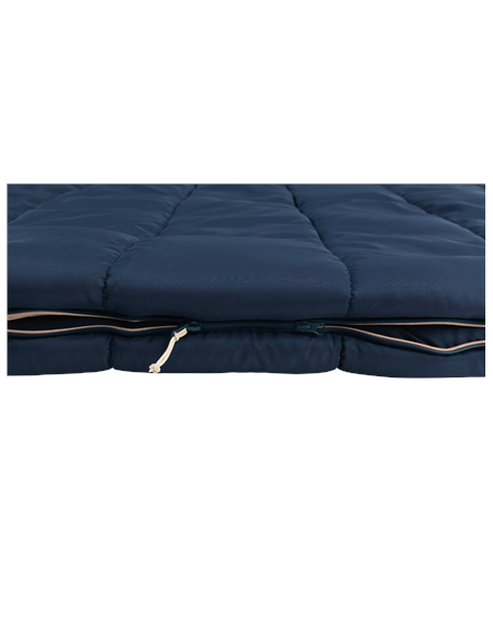 Outwell Contour Lux Deep Blue | Sleeping Bag | 220 x 145 cm | -22 to 12 C | Both Side Zipper