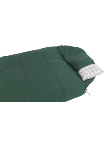 Outwell Camper Prime Green | Sleeping Bag | 235 x 90 cm | -15 to 5 C | Right Zipper