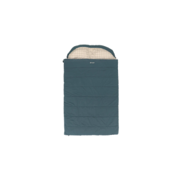 Outwell Camper Lux Double Blue | Sleeping Bag | 235 x 150 cm | -16 to 5 C | Both Side Zipper
