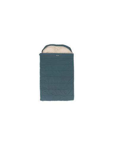 Outwell Camper Lux Double Blue | Sleeping Bag | 235 x 150 cm | -16 to 5 C | Both Side Zipper