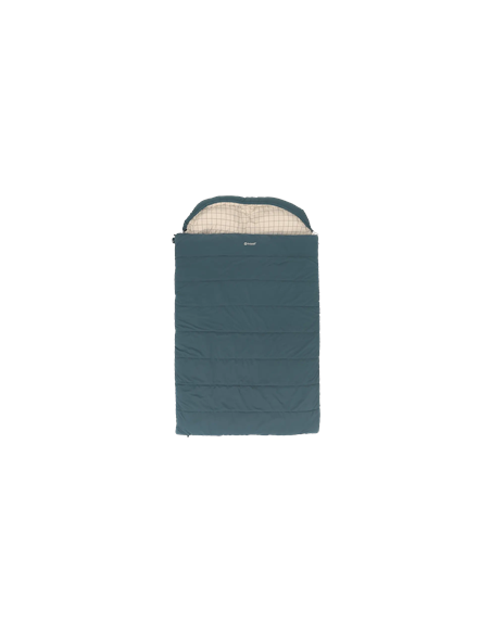 Outwell Camper Lux Double Blue | Sleeping Bag | 235 x 150 cm | -16 to 5 C | Both Side Zipper