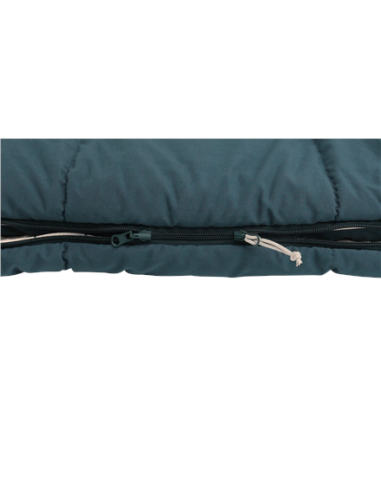 Outwell Camper Lux Double Blue | Sleeping Bag | 235 x 150 cm | -16 to 5 C | Both Side Zipper