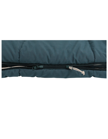 Outwell Camper Lux Double Blue | Sleeping Bag | 235 x 150 cm | -16 to 5 C | Both Side Zipper
