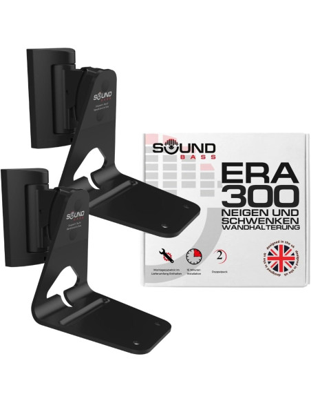 Sieninis laikiklis Sonos Sound bass ERA300 Tilt & Swivel Black 2vnt.