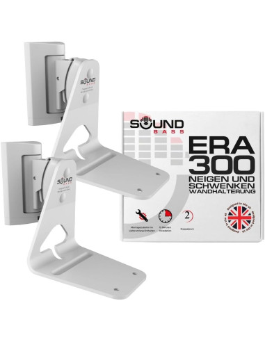 Sieninis laikiklis Sonos Sound bass ERA 300 Tilt & Swivel White 2vnt.