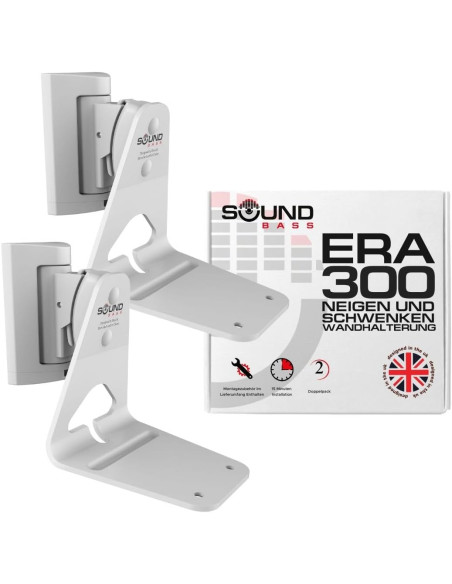 Sieninis laikiklis Sonos Sound bass ERA 300 Tilt & Swivel White 2vnt.