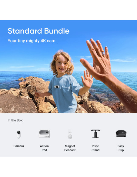 Insta360 GO 3S 4K veiksmo kamera STANDARD EDITION  ARCTIC WHITE  128GB
