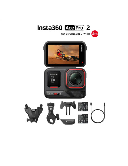 Insta360 Ace Pro 2 kamera su šalmo laikikliu