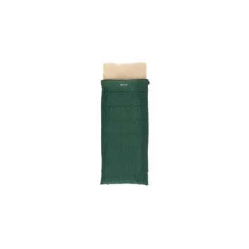 Outwell Contour Prime Green | Sleeping Bag | 220 x 85 cm | -13 to 16 C | 2-way L-shape open-end with auto lock