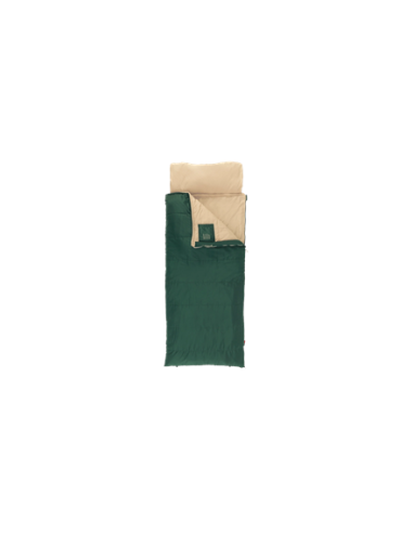 Outwell Contour Prime Green | Sleeping Bag | 220 x 85 cm | Temperature -13 to 16 C | 2-way L-shape open-end with auto lock