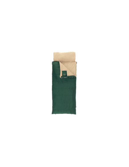 Outwell Contour Prime Green | Sleeping Bag | 220 x 85 cm | -13 to 16 C | 2-way L-shape open-end with auto lock
