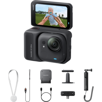 Insta360 GO Ultra Creator Bundle Midnight Black veiksmo kamera