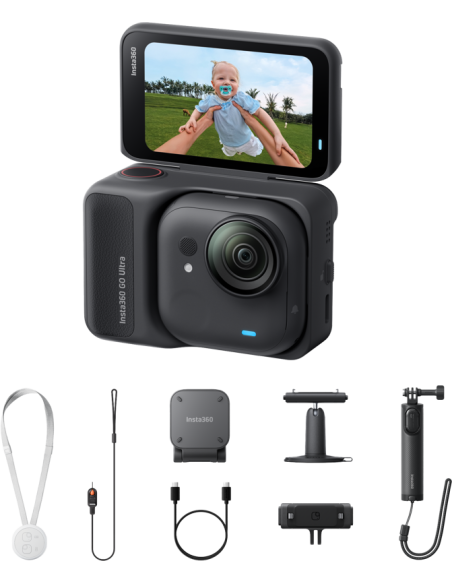 Insta360 GO Ultra Creator Bundle Midnight Black veiksmo kamera