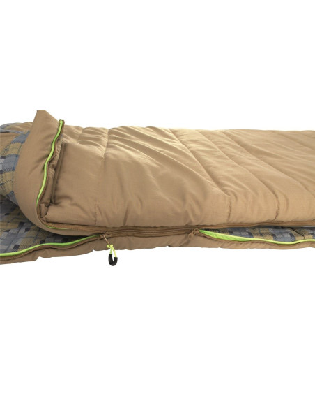 Outwell | Commodore | Sleeping bag | 225 x 85 cm | Temperature 9/5/-8 C | with loose Pillow | 2 way open - auto lock, L-shape